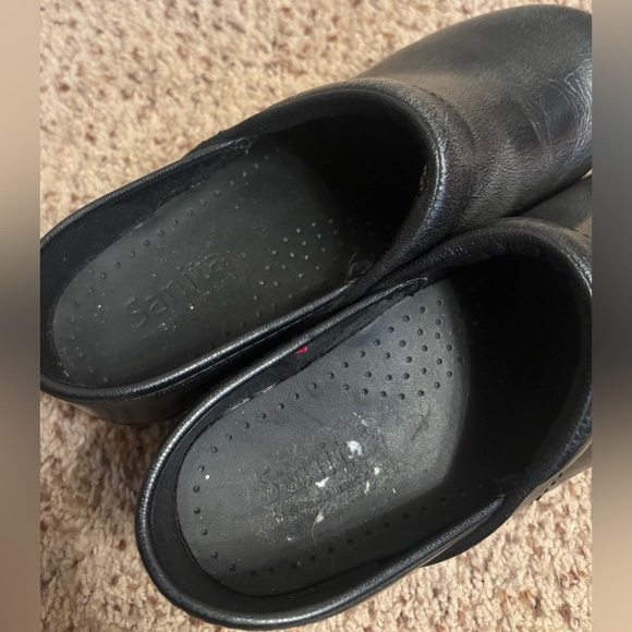 Sanita Leather Slip Resistant Danish Clogs in Metallic Gray, 37 - Picture 9 of 10